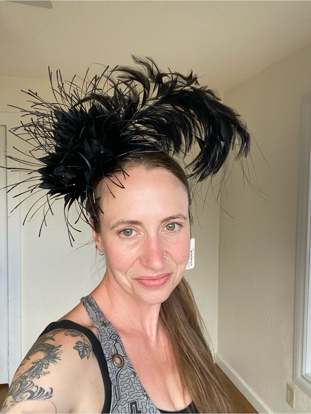 NWT Vintage(?) Kokin NY Lotus Feather Avant Garde Fascinator Headband
